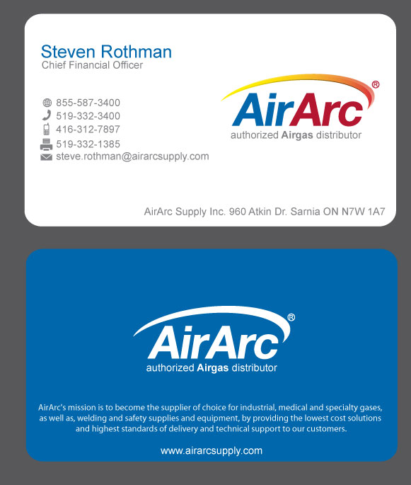 AirArc Supply Inc. - Business Cards, Stationery, etc. - Industrial Supplies