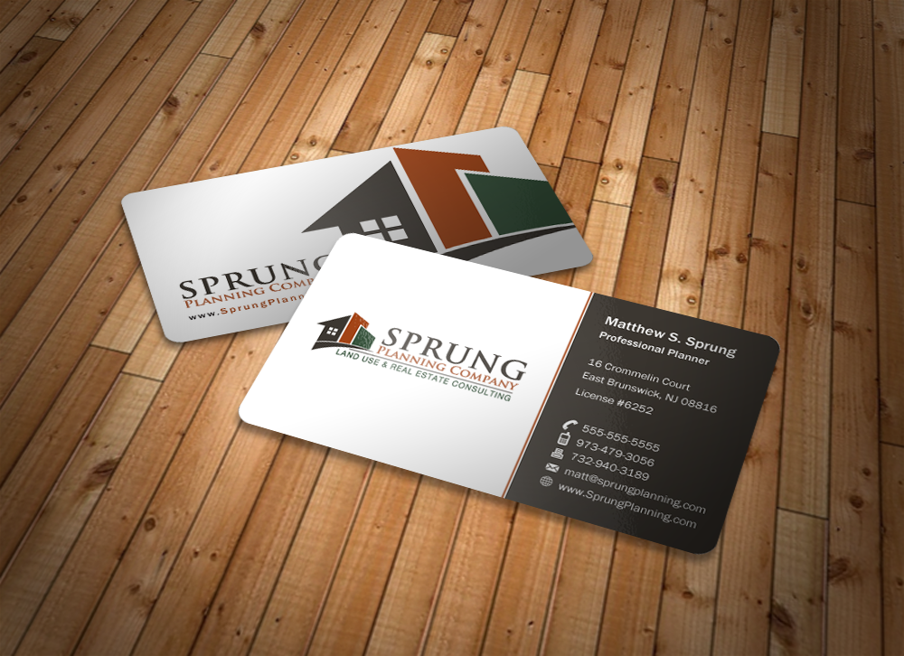 Sprung Planning Company Business Cards - Consulting