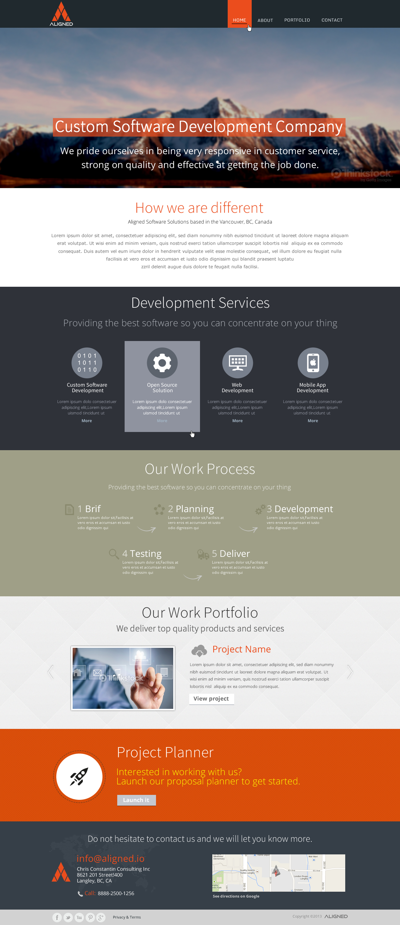 Modern website for custom software development company - Software