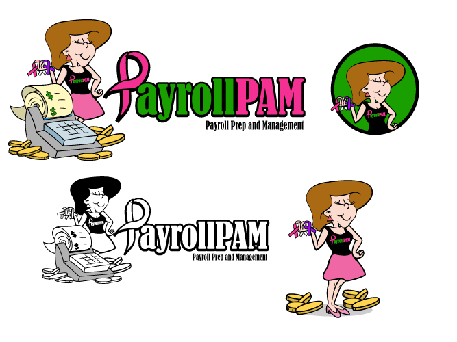 Fun logo for Payroll Company that specializes in small businesses - Administrative Services Logo