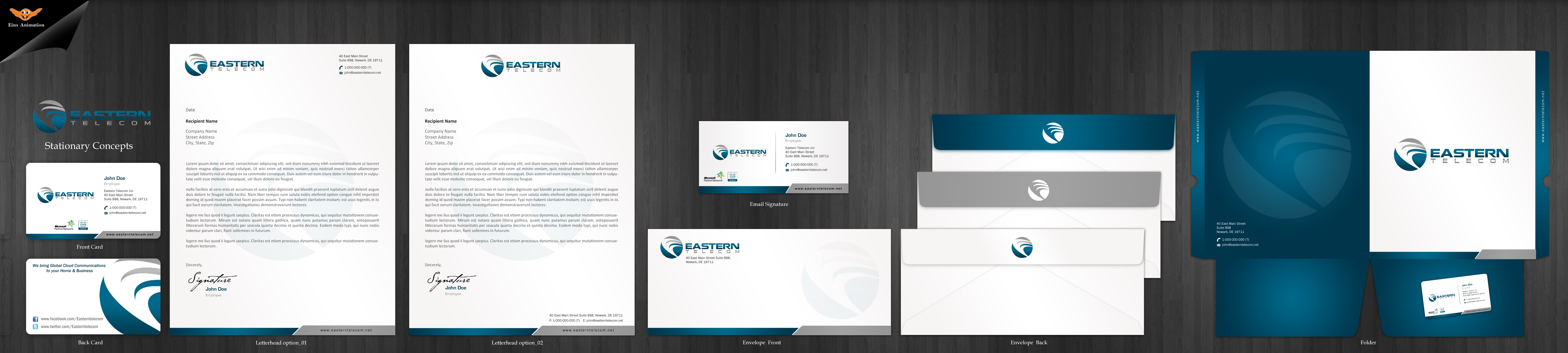 Business Cards for a Telecom Company - Telecommunications