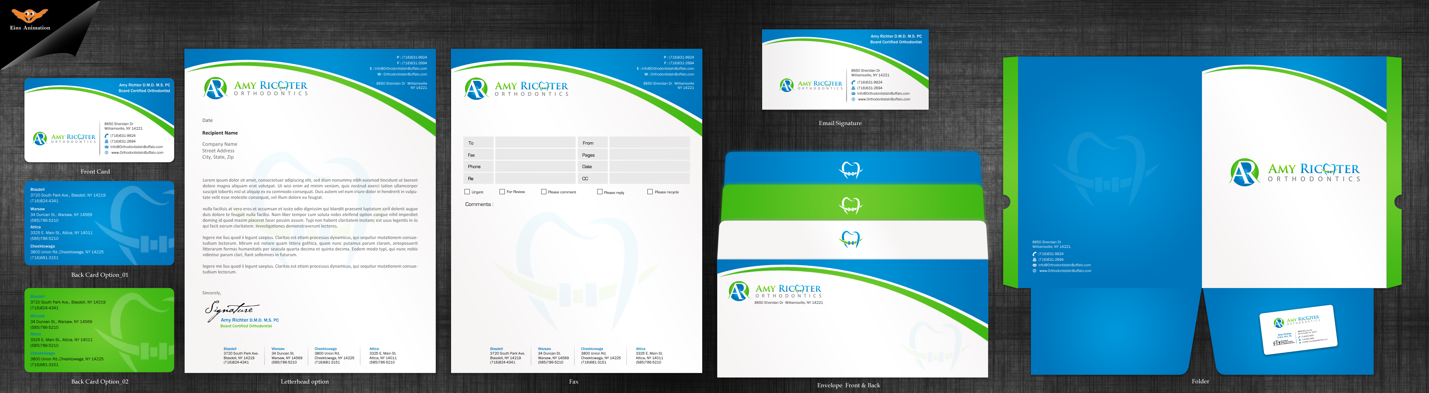 Business Card & Stationary for Orthodontic Office - Medical