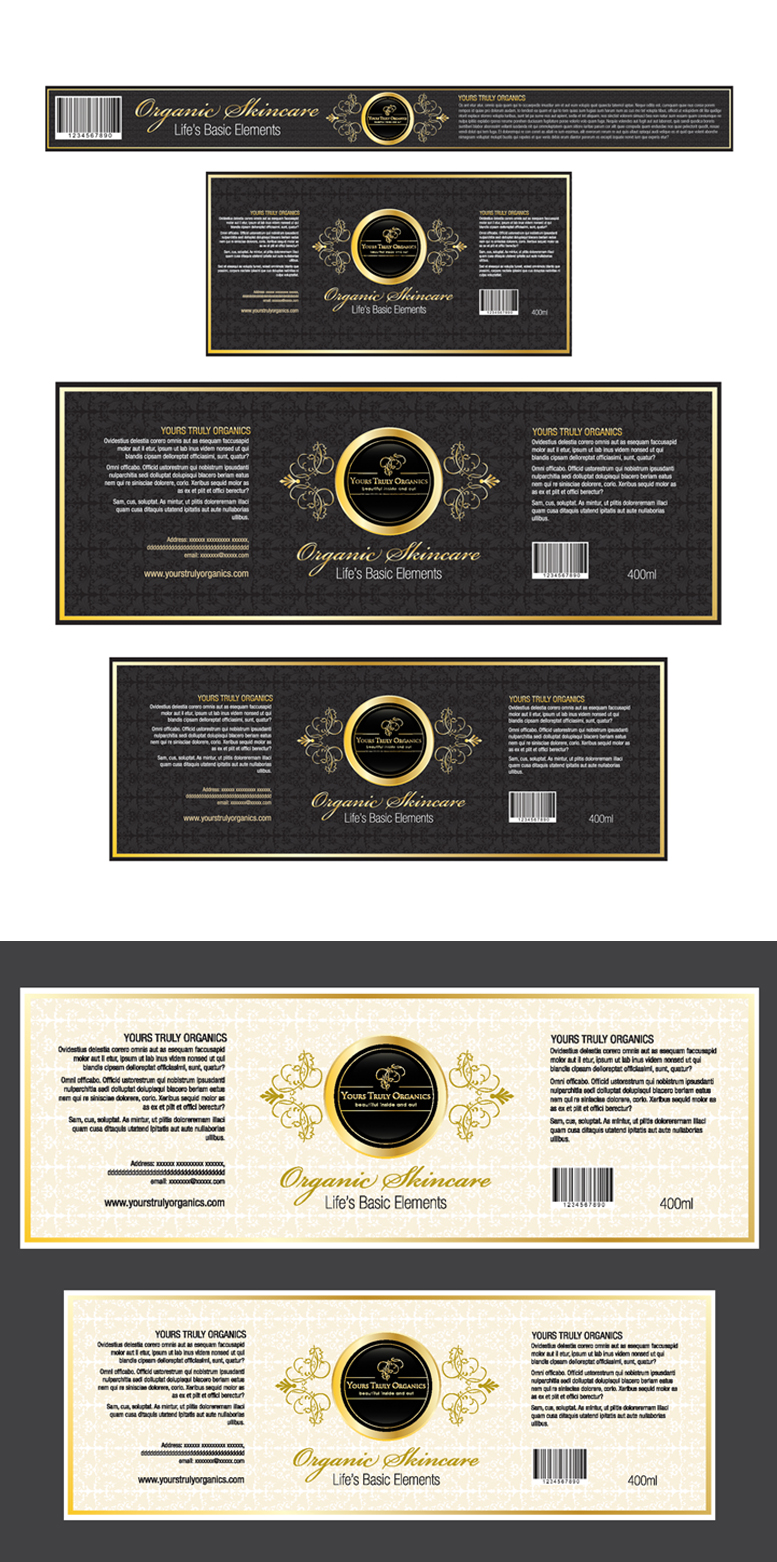 (Expedite)Label designs for luxury organic skincare packaging - Personal Care
