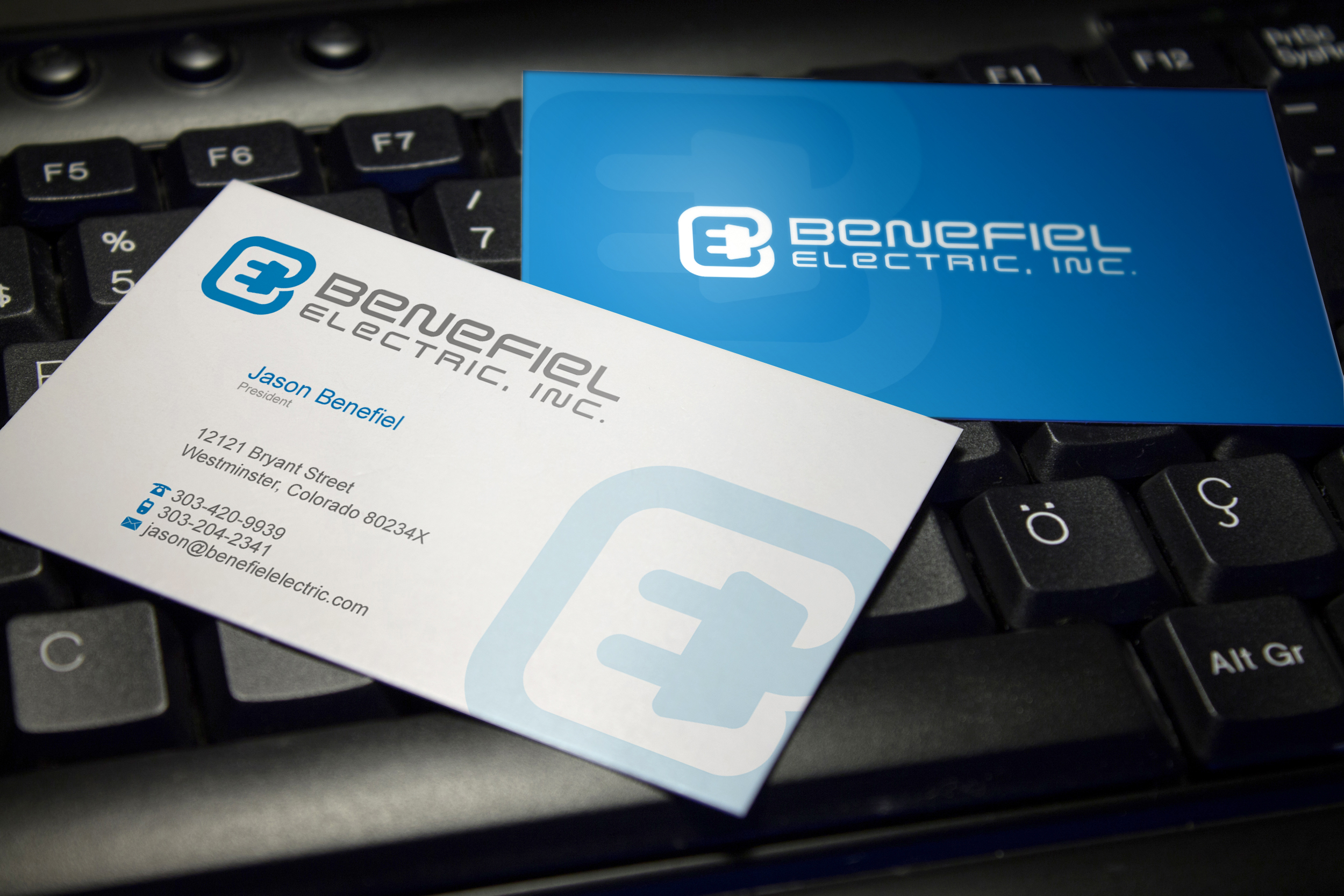 Business Cards/Letterhead for Electrical Contractor - Construction