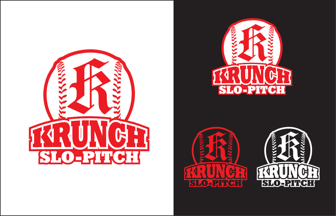 Krunch mens/mixed slo-pitch logo - Sports Logo