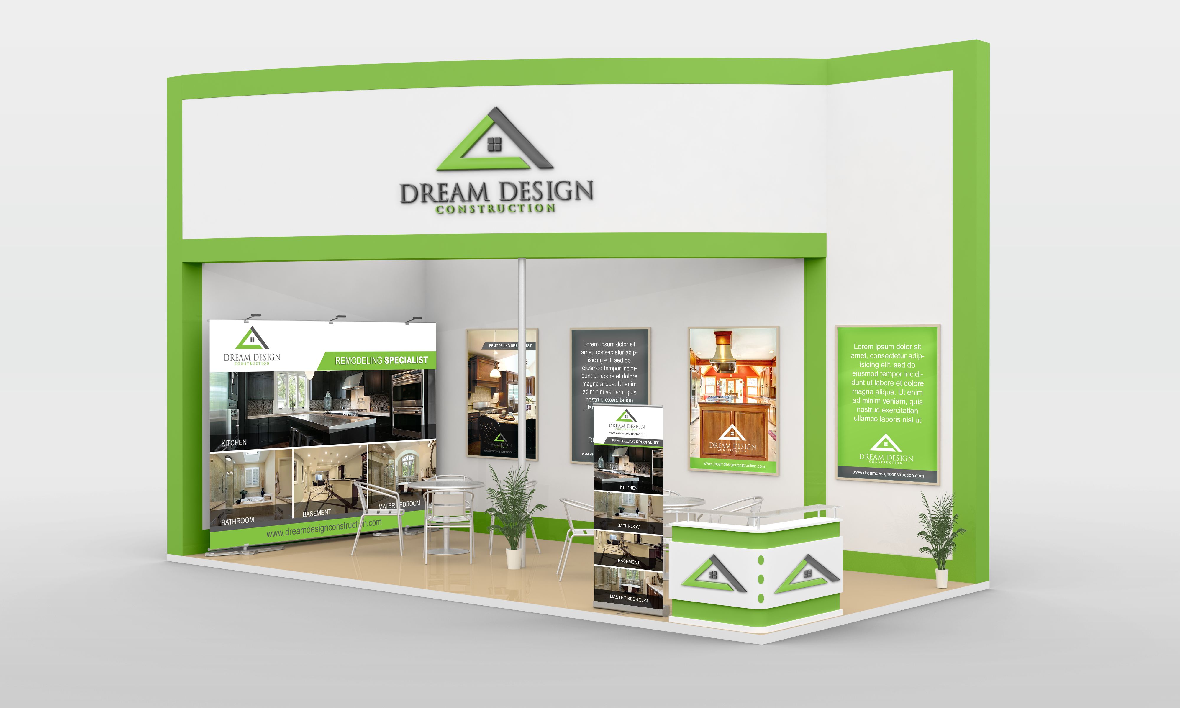 Remodeling Company Trade Show Display - Home and Garden