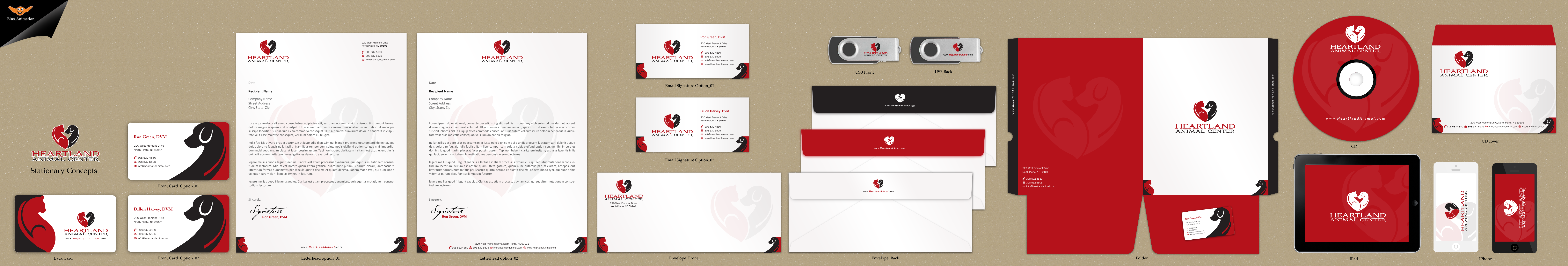 vet clinic stationery - Animals