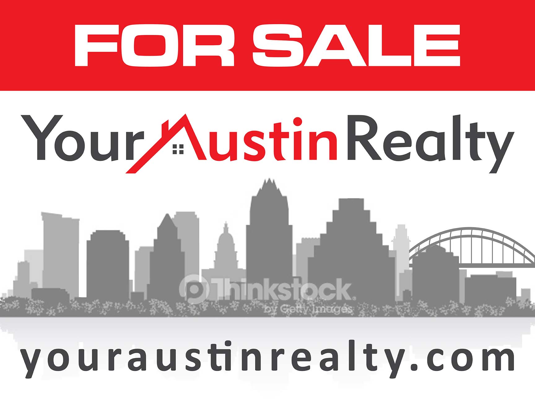 For Sale Sign for Austin, TX Real Estate Brokerage - Real Estate