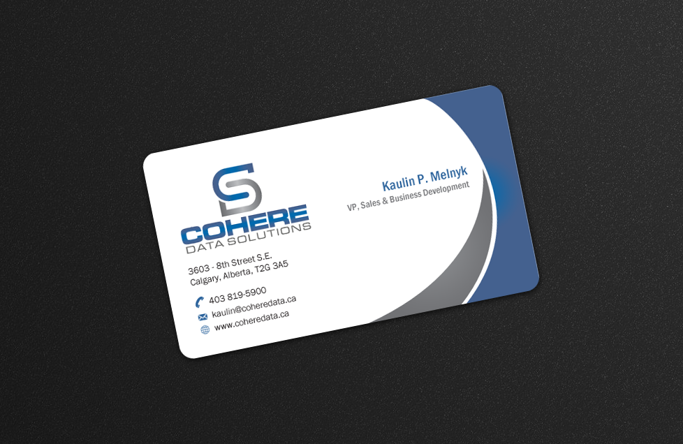 New Business cards design and layout - Information Technology