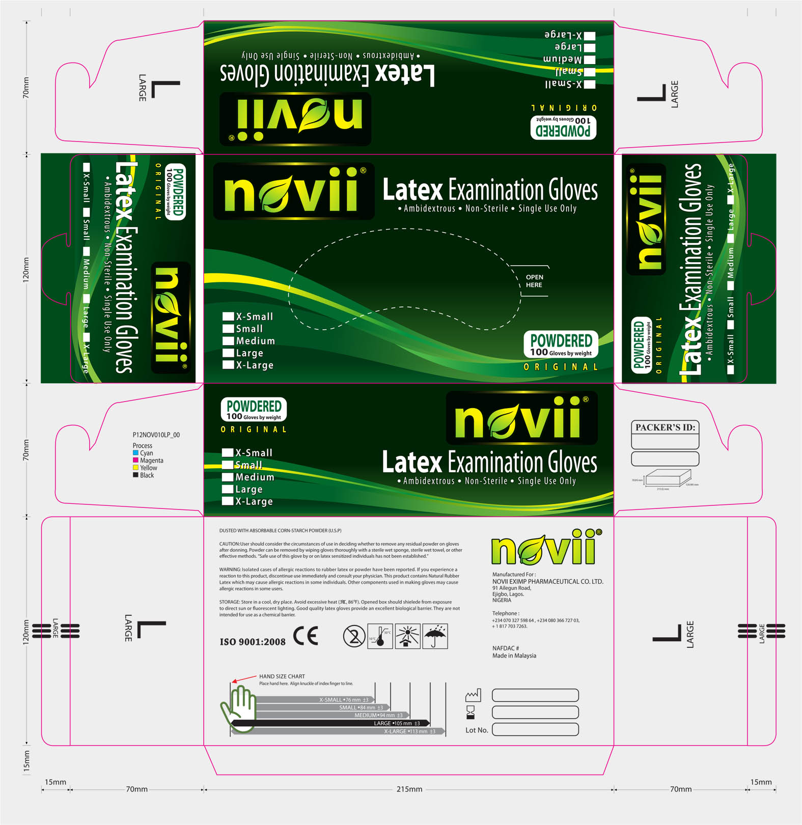 Hand Glove Packaging Box - Pharmacy/Pharmaceuticals