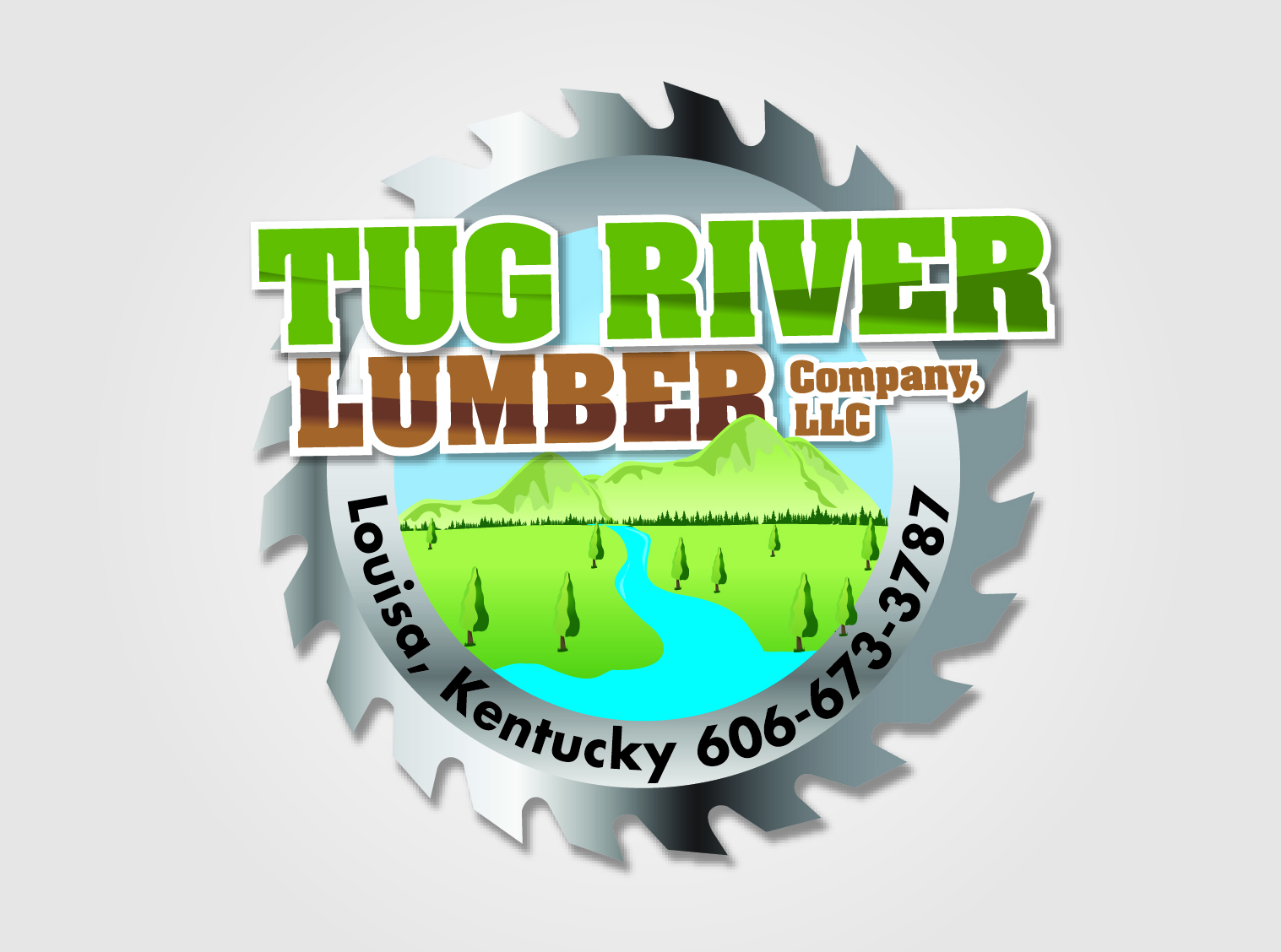 Logo for Tug River Lumber Co - Outdoors Logo