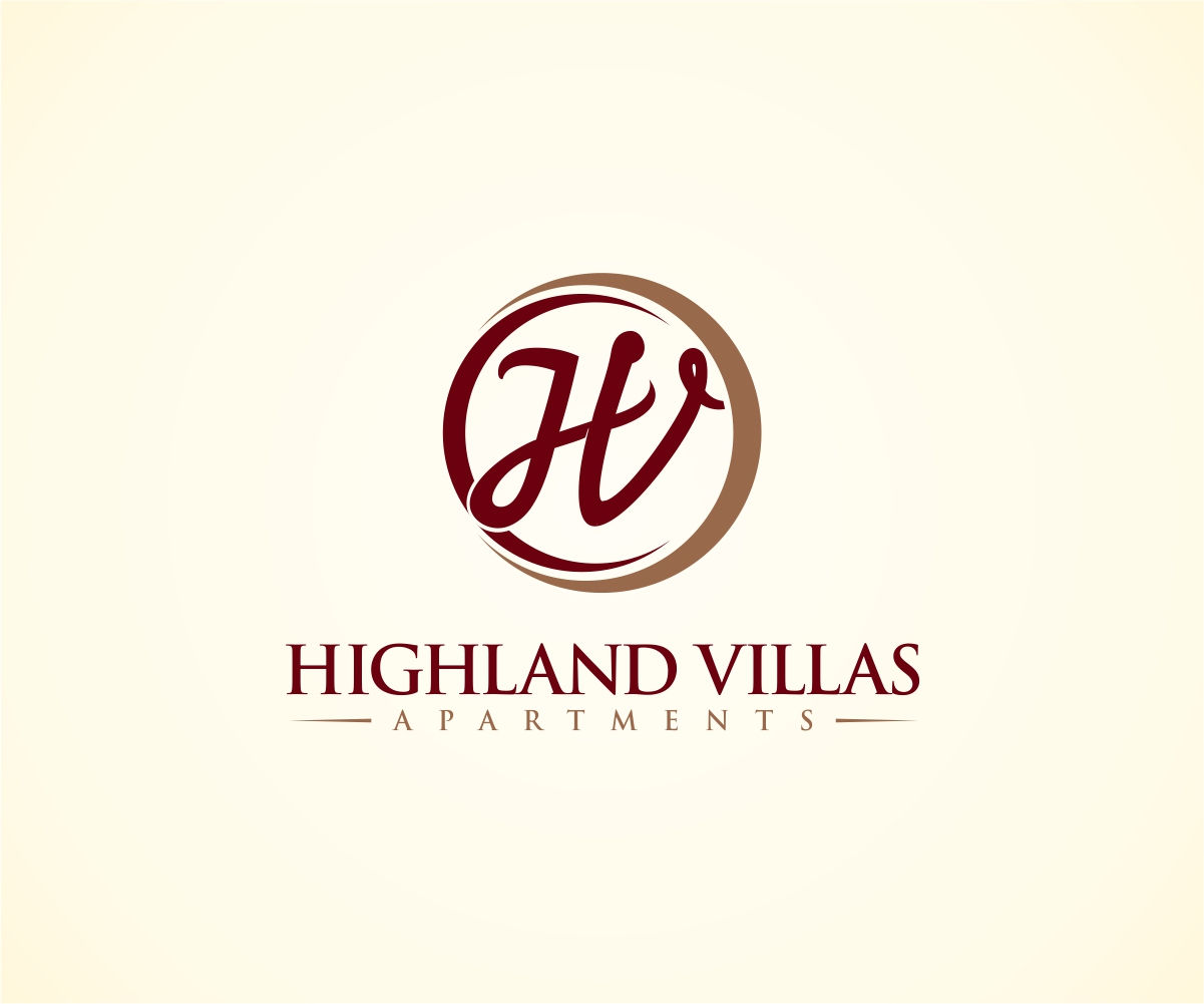 Apartment Community Logo Design - Highland Villas Apartments - Real Estate Logo