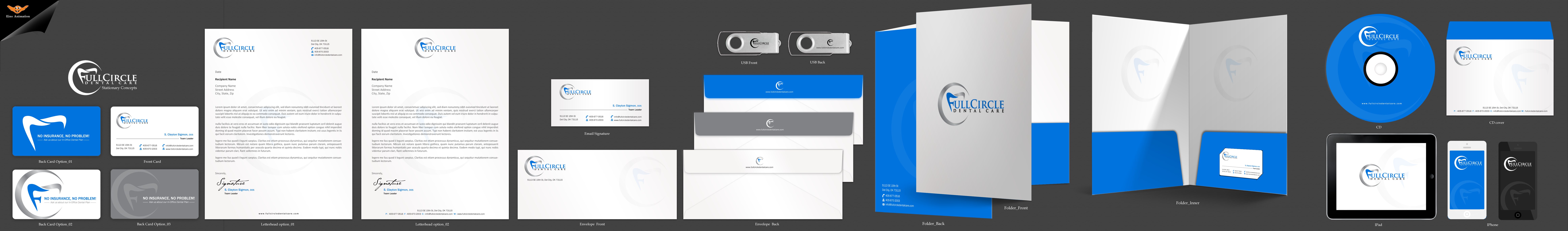 business card/stationary for dental office - Health