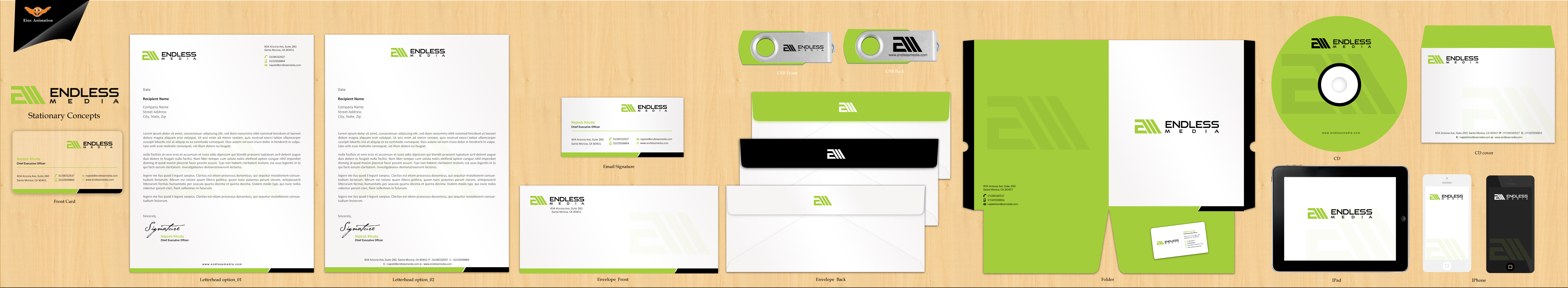 Endless Media Stationary and Business Card - Entertainment