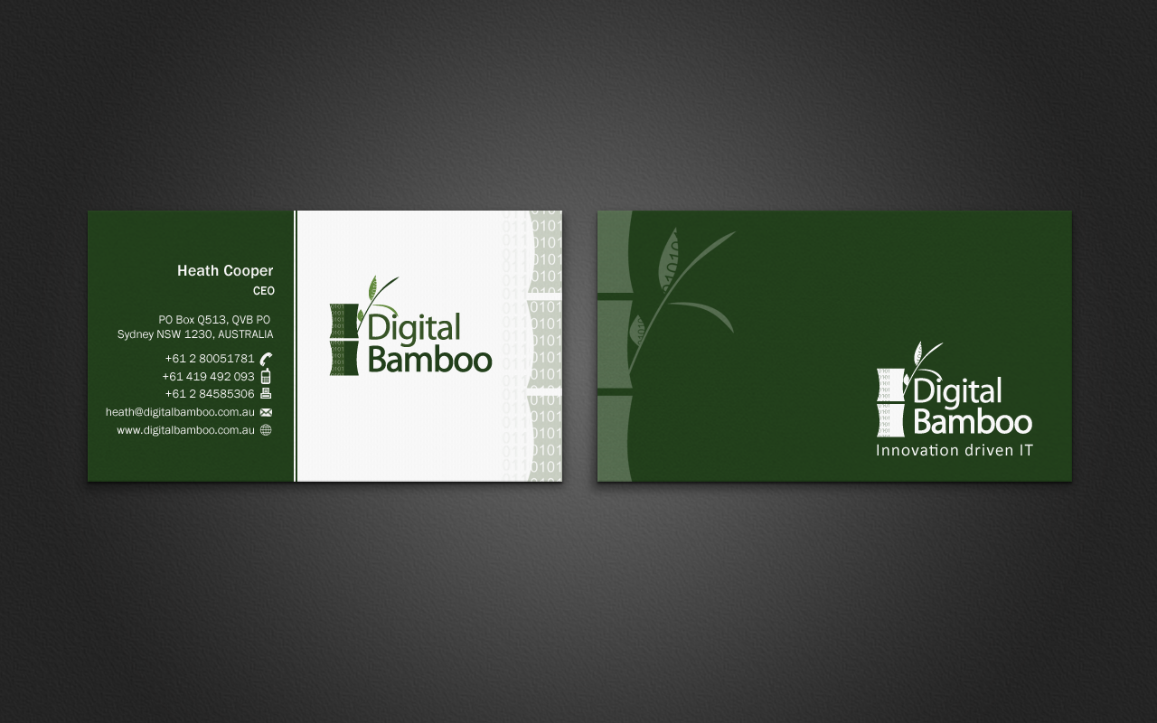 Digital Bamboo Corporate Stationary Package - Information Technology