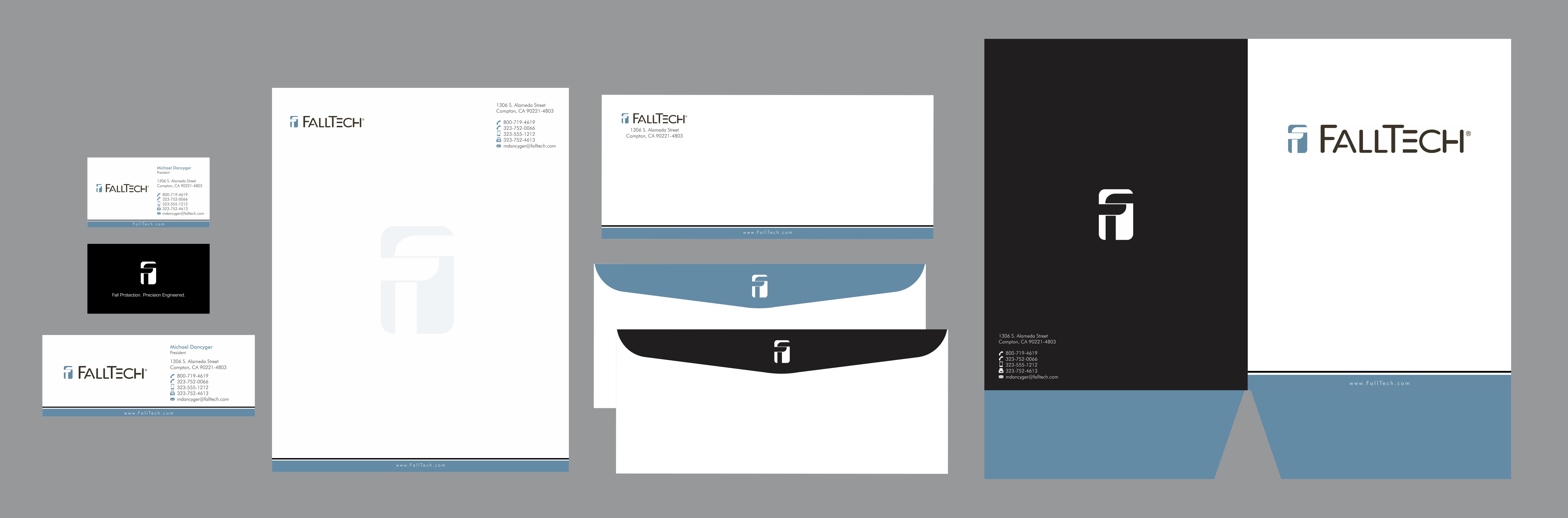 business cards and stationary for Fall Protection Company - Industrial Supplies