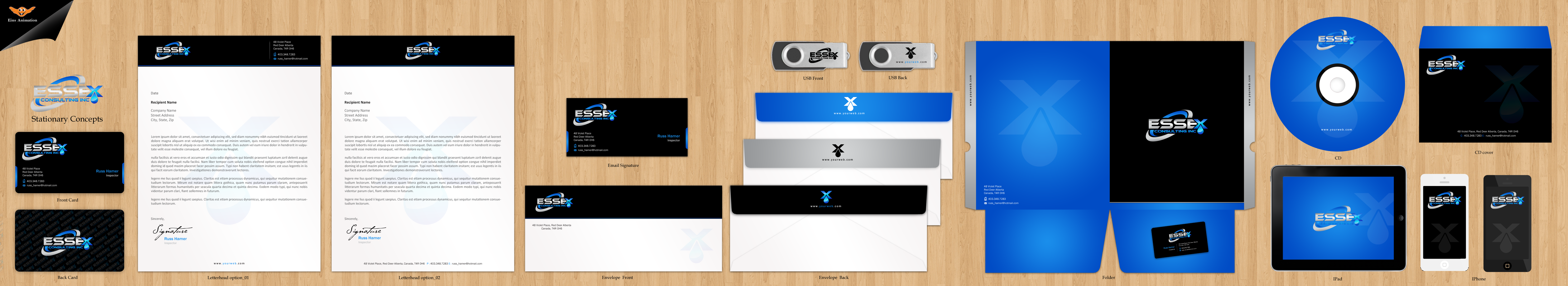 Business Card and Stationary for Essex Consulting - Energy