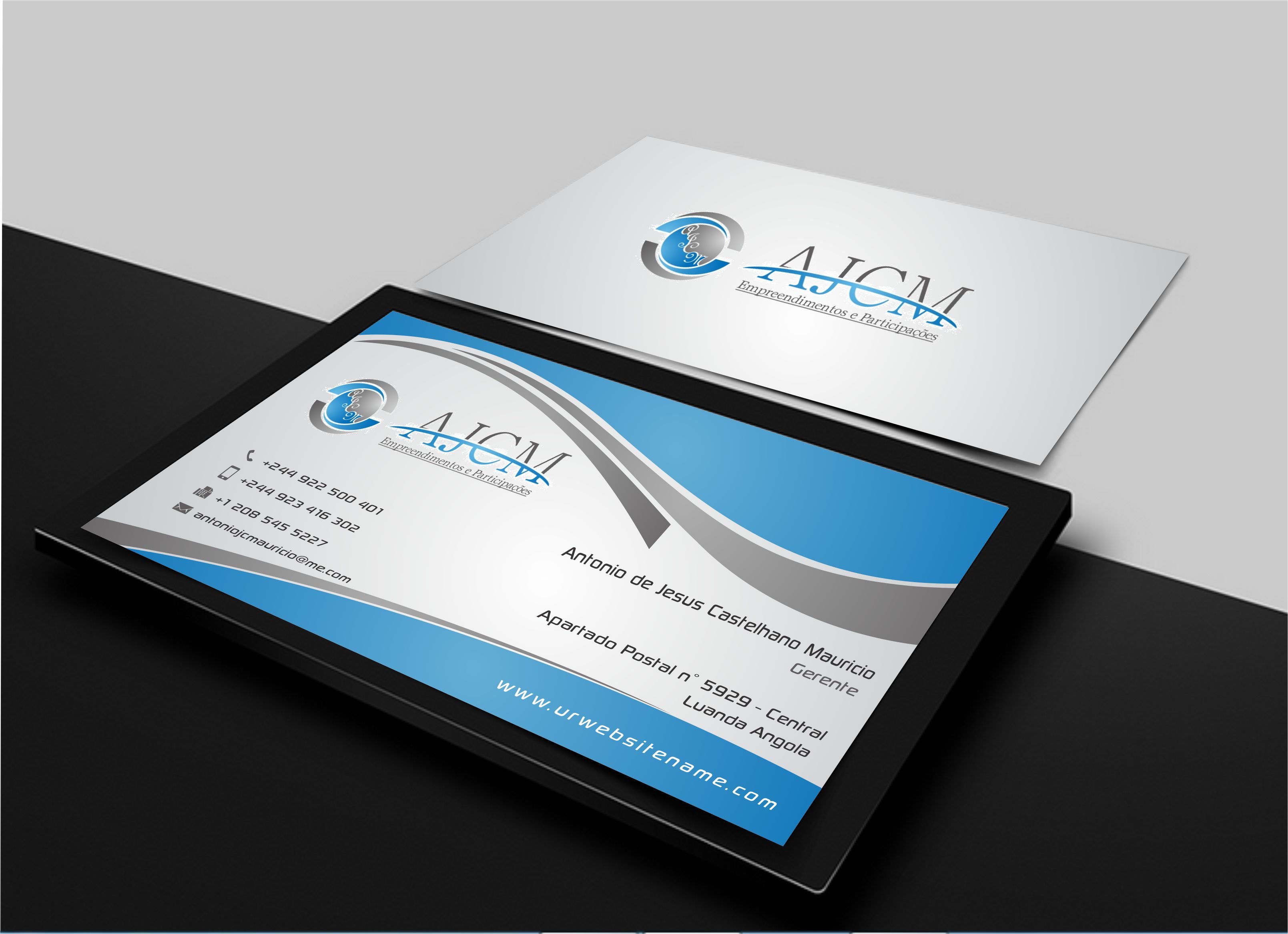 Business cards for AJCM - Empreendimentos e Participações - Business Opportunities