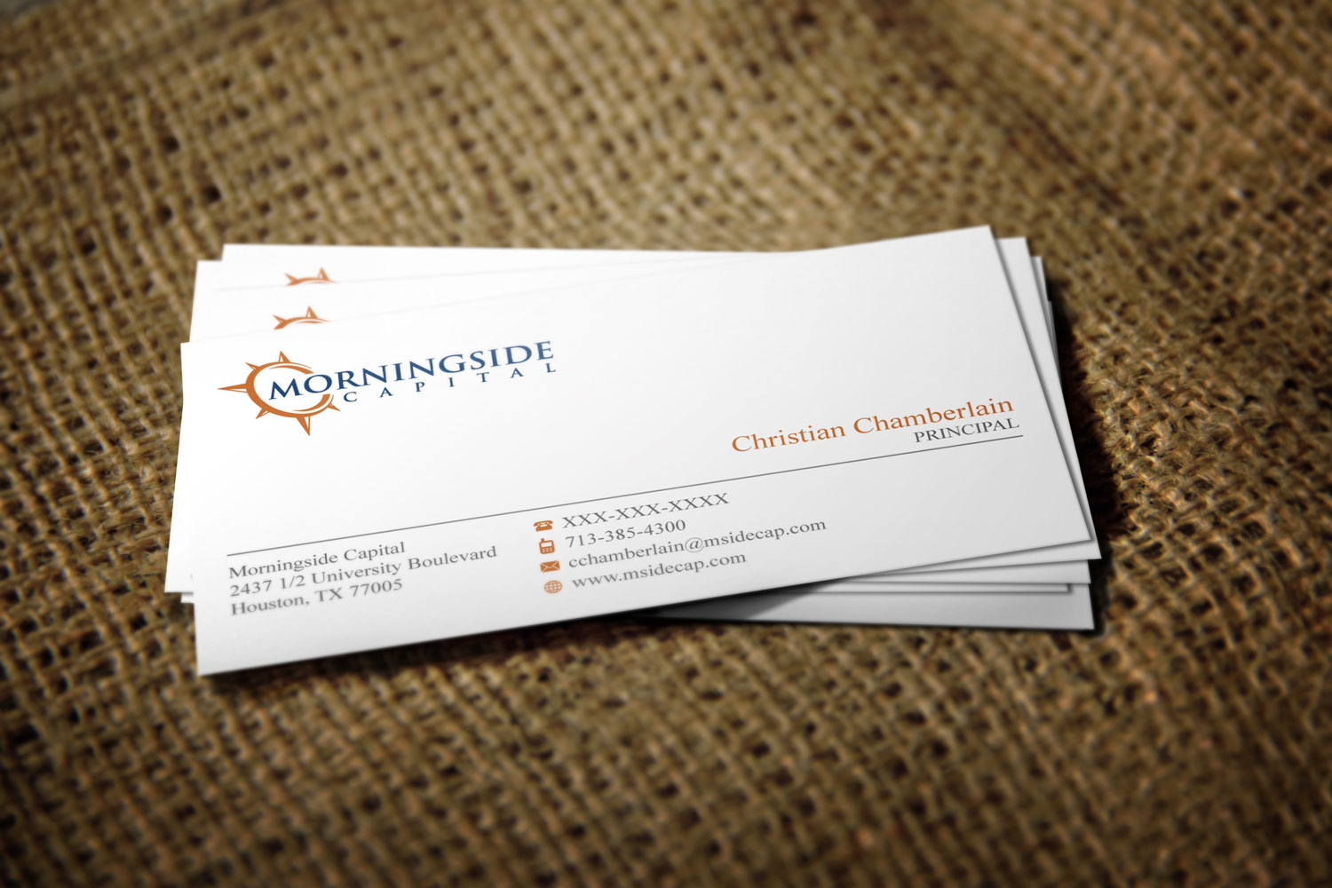 Morningside Capital Business Cards - Fund Raising