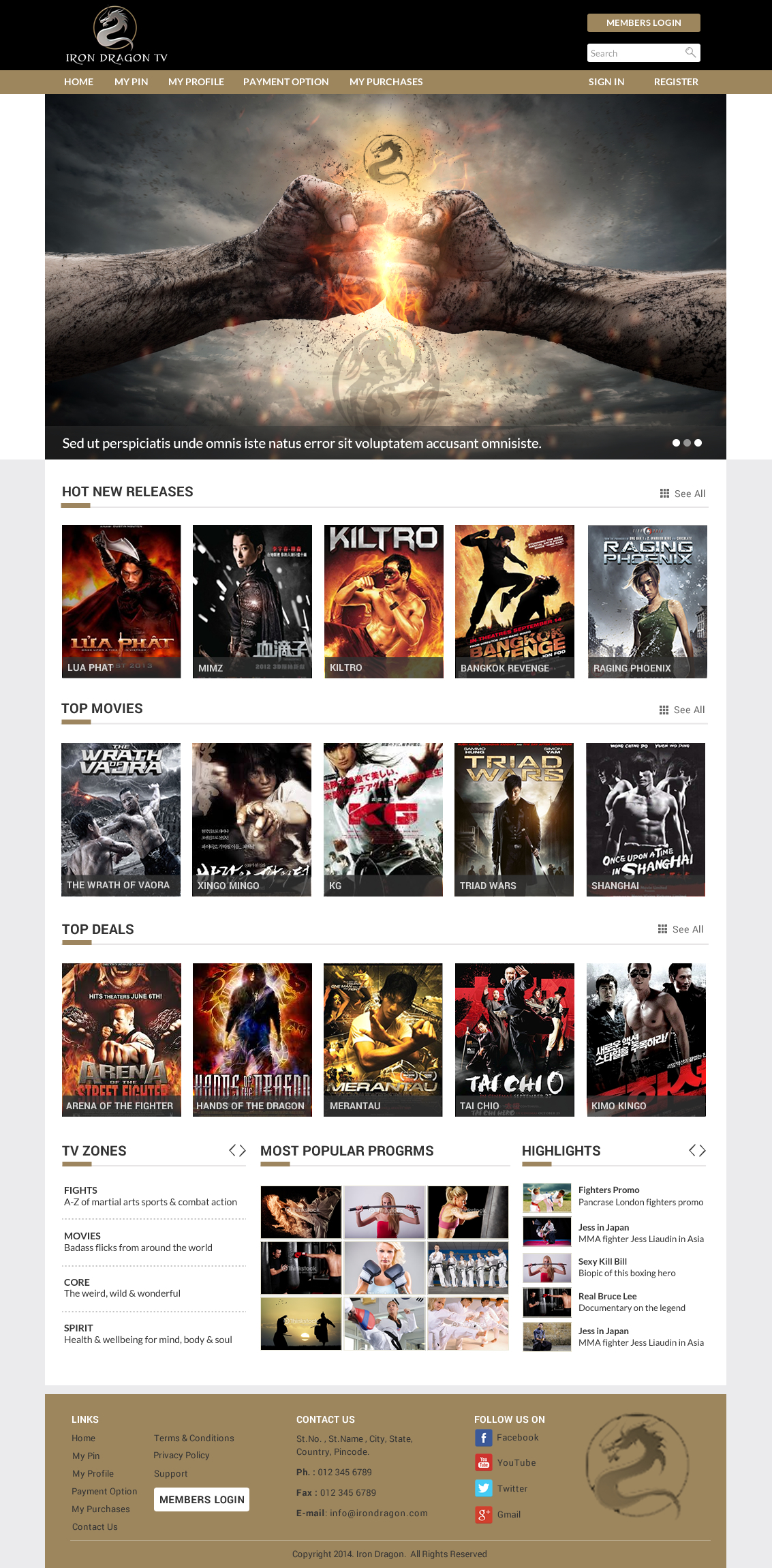 Iron Dragon TV - Entertainment