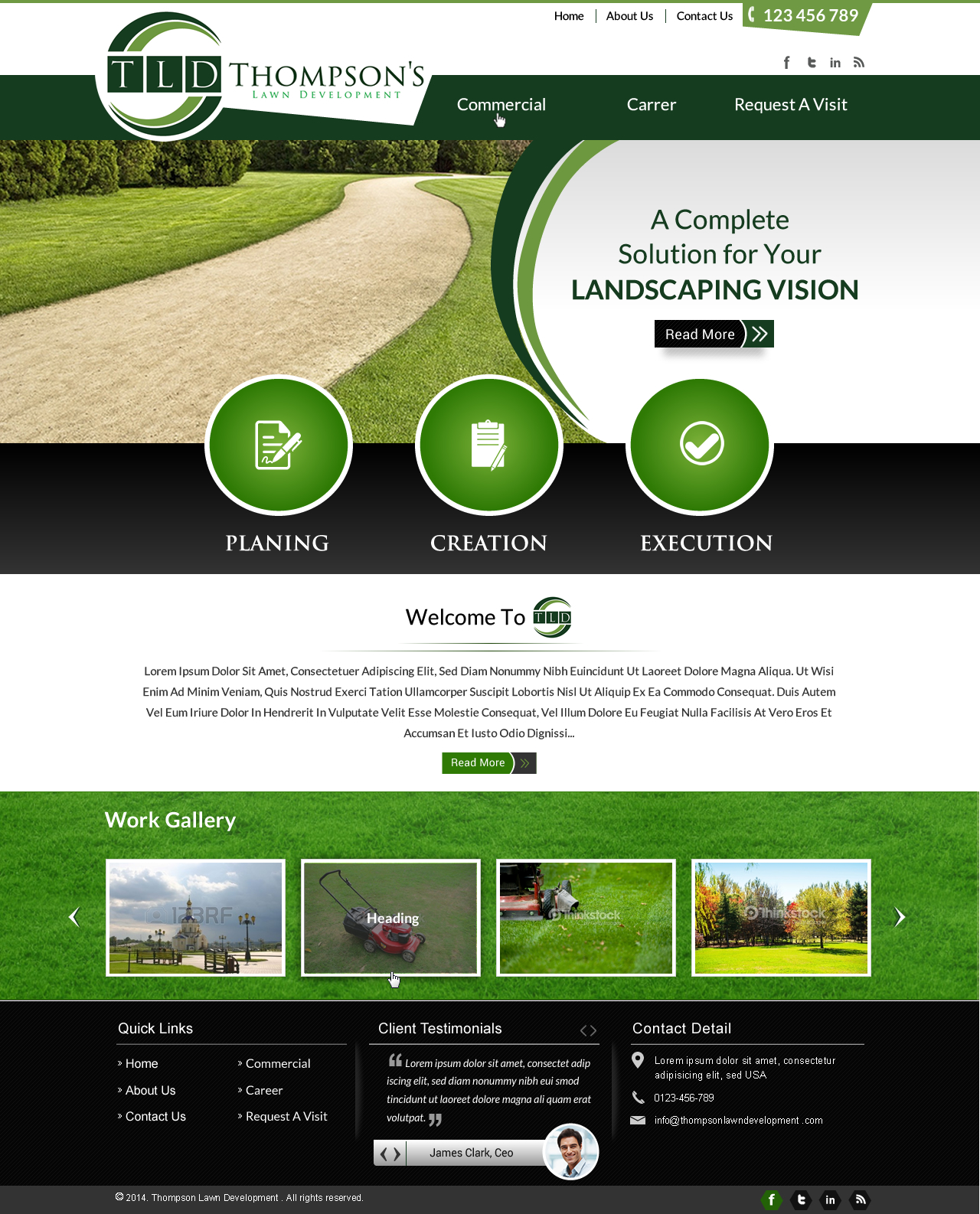 Website Design - Home and Garden