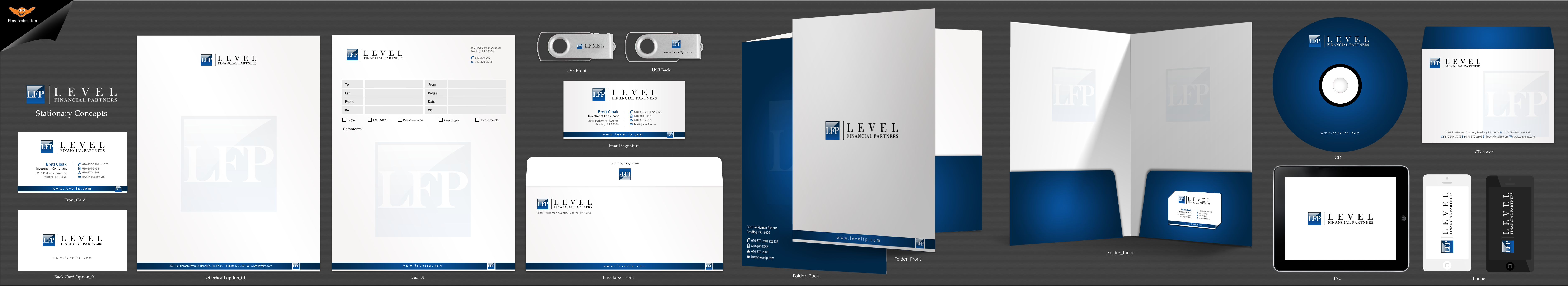 Business Card / Letterhead / Envelopes for Investment Advisor - Financial Services