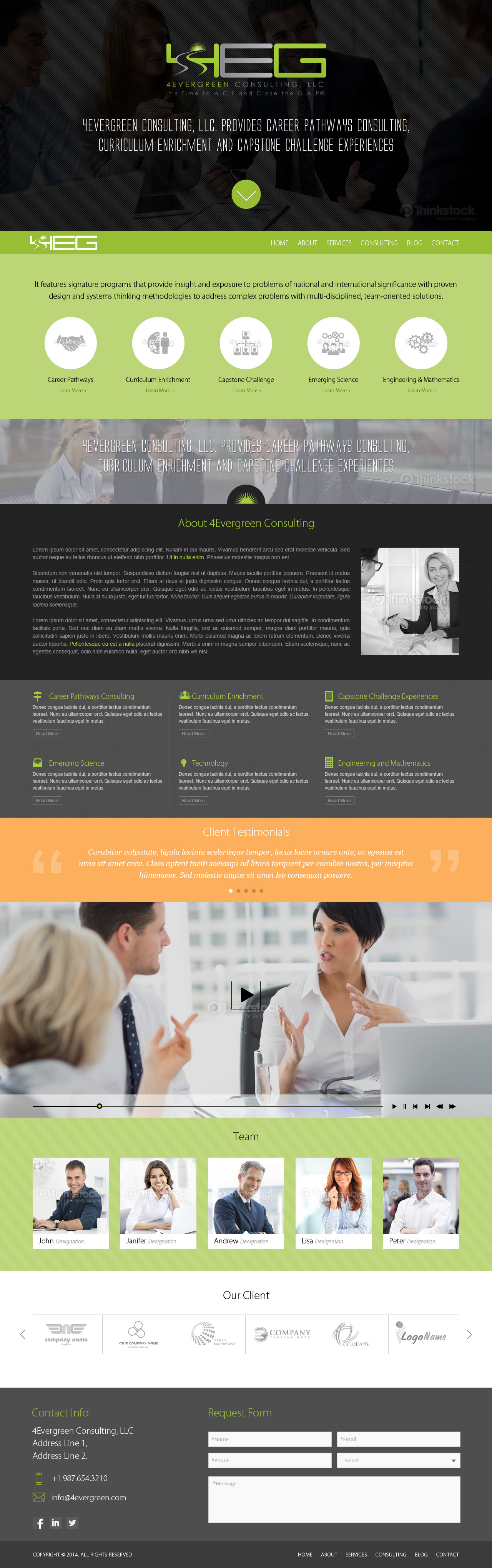 Website Design for Consulting Company - Consulting