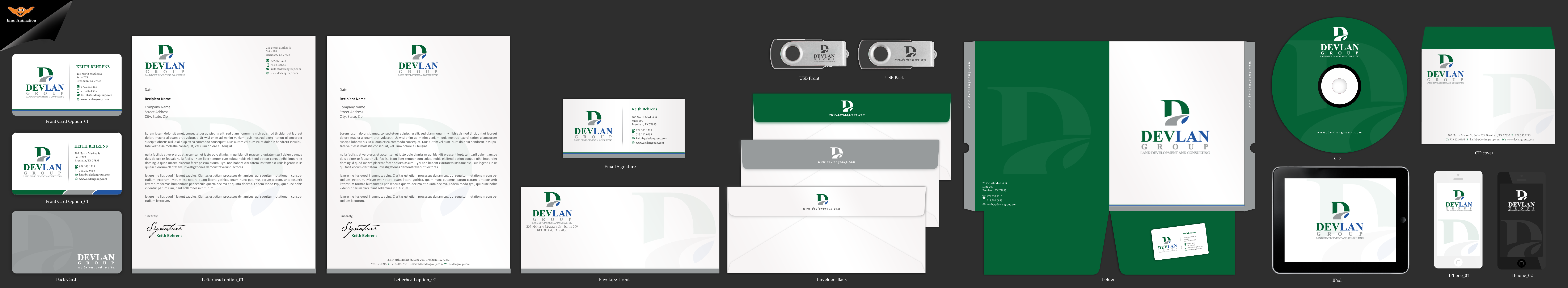 Business Cards and stationery for Land (Real Estate) Development Group - Real Estate