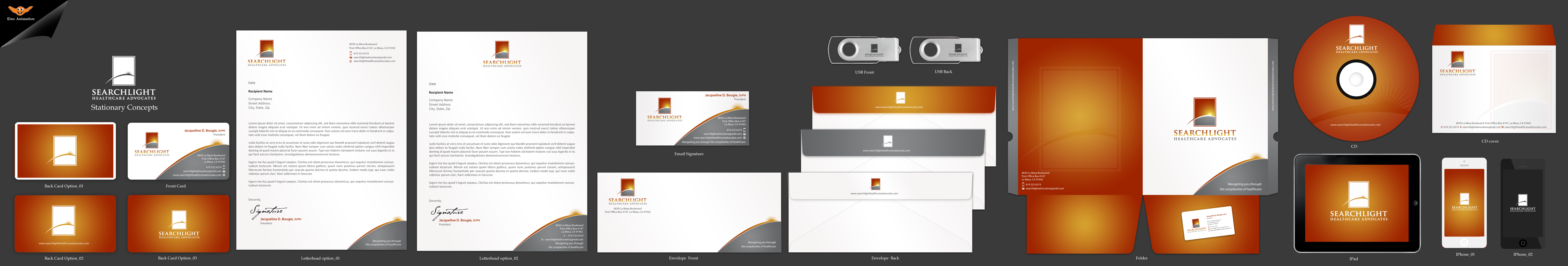 New logo and stationary for Searchlight Healthcare Advocates - Health