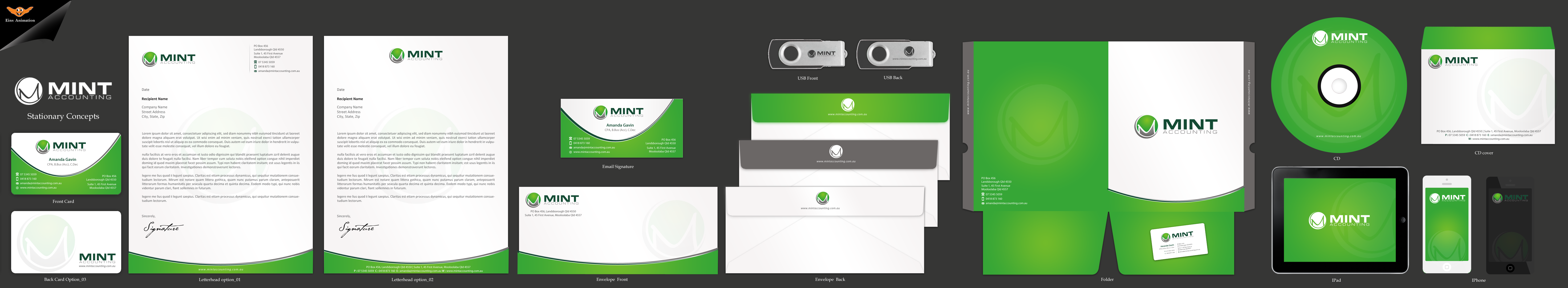 Business card & stationery for accounting firm - Financial Services