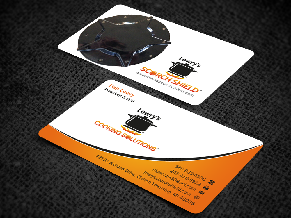 Lowry's Cooking Solutions Business Cards and Stationary - Food