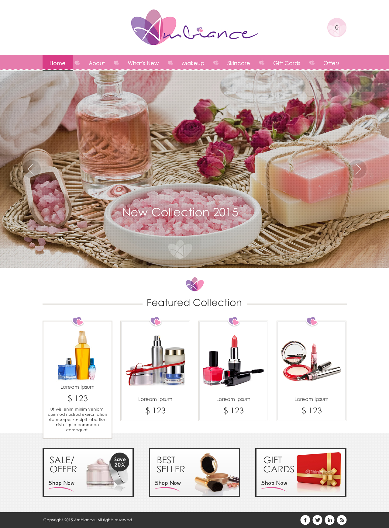 Website for spa line - Salon & Spa