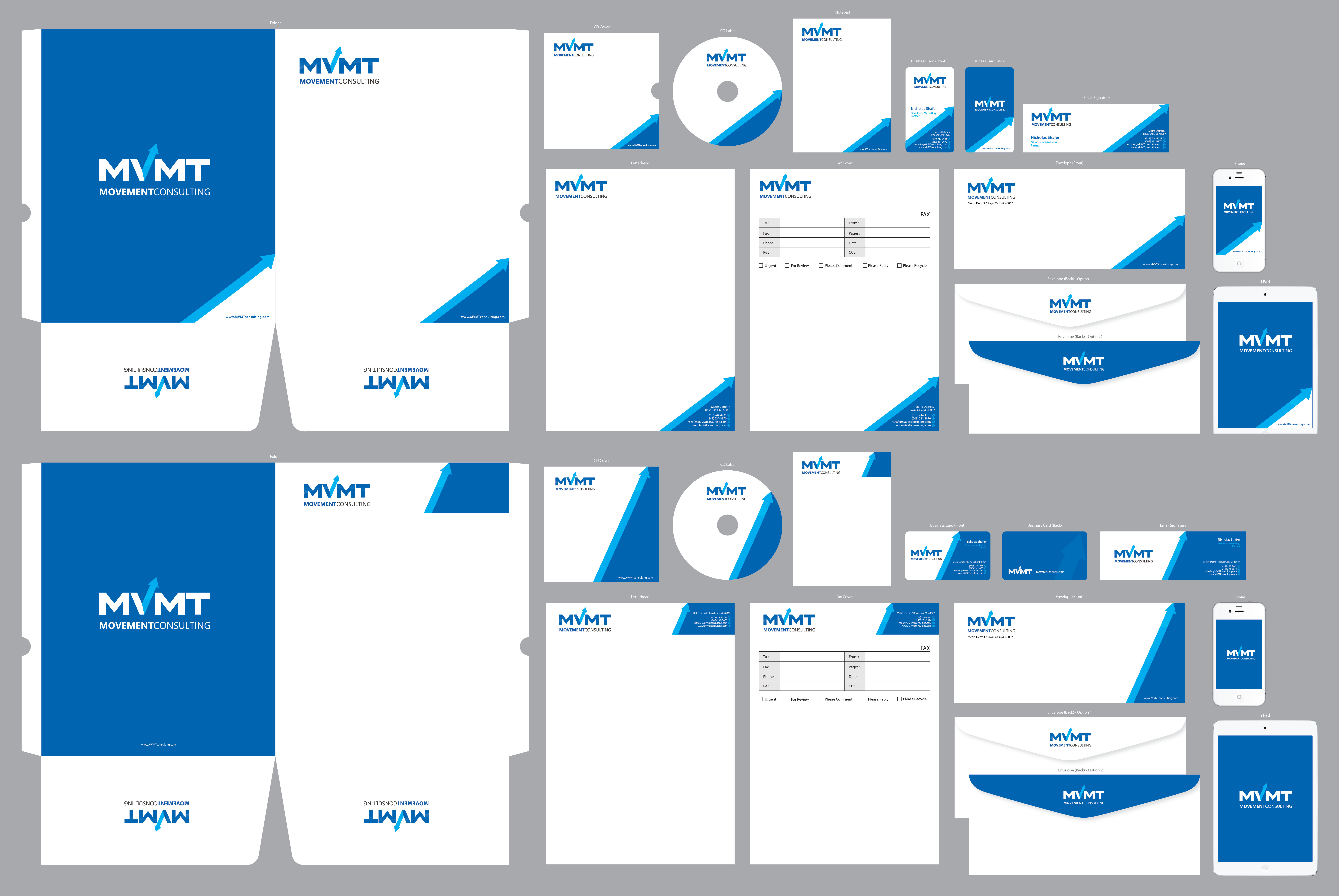 Modern Stationary for Consulting Company - MVMT - Movement Consulting - Consulting