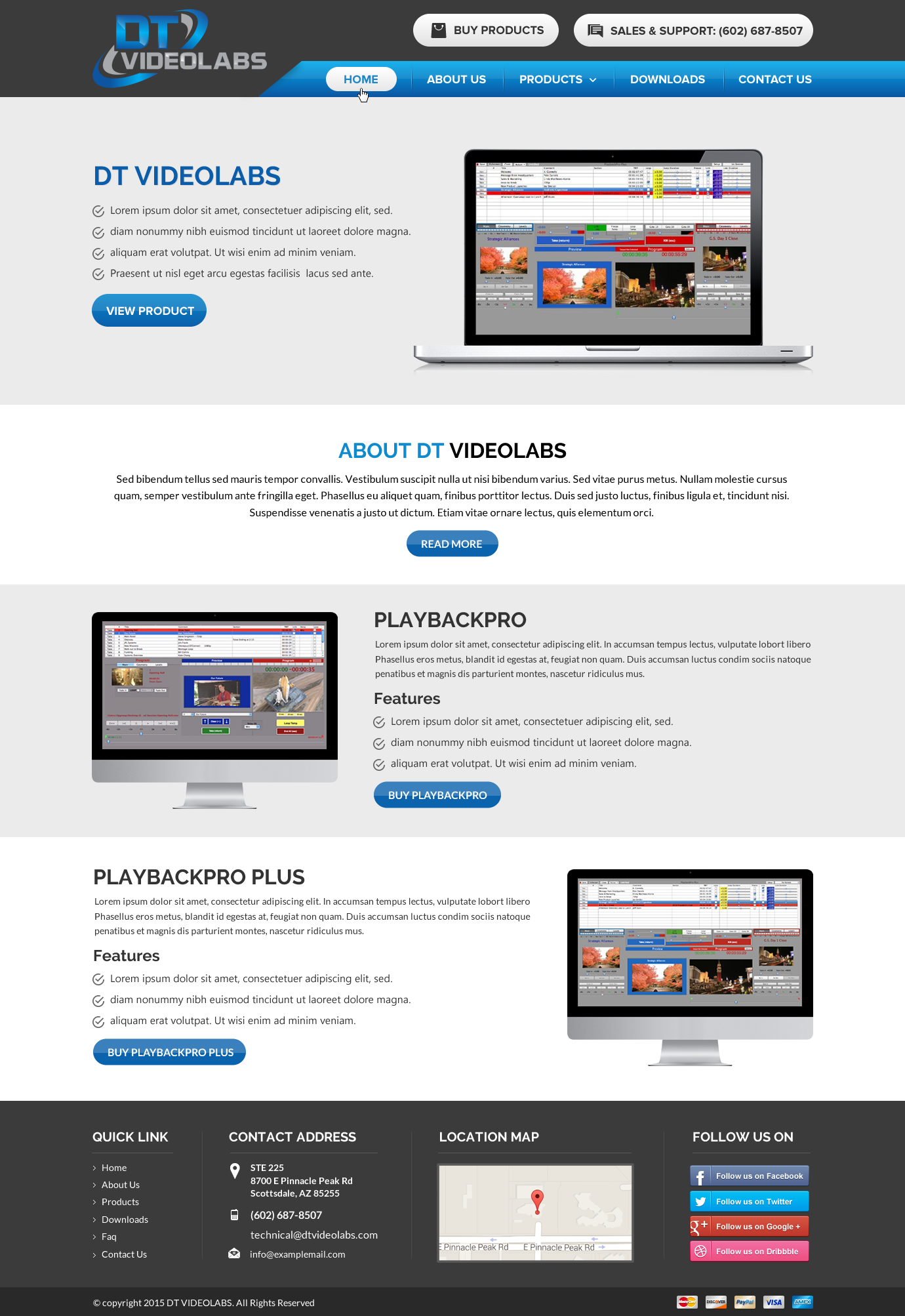 Modernize Website and add index page - Software