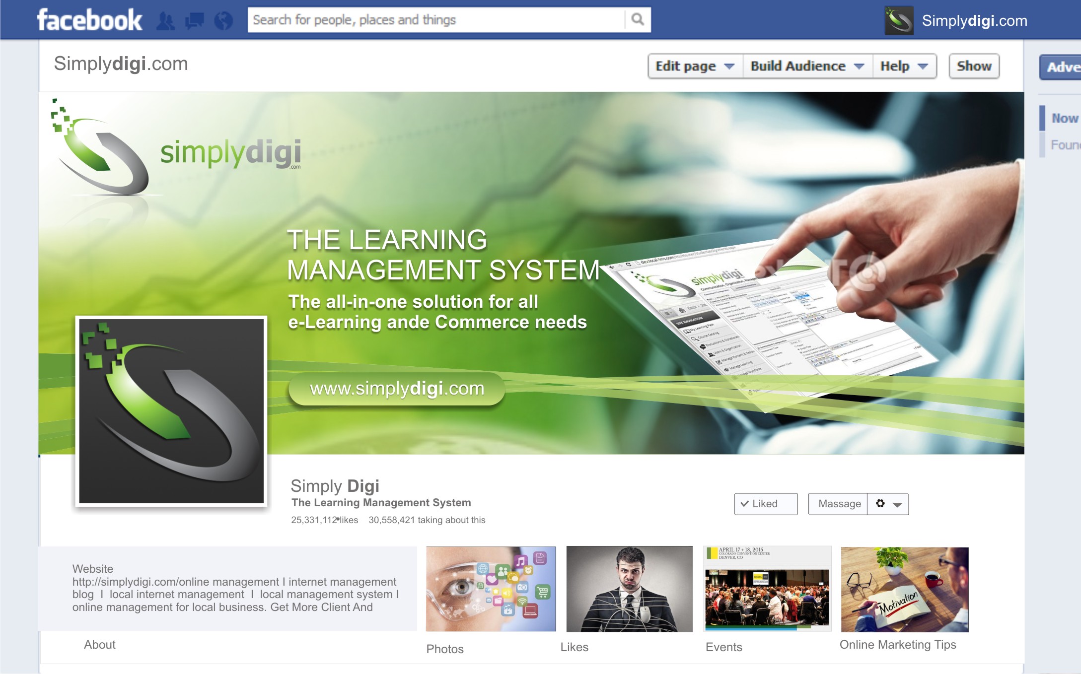 New Facebook Page Page Header Image and Logo Image - Education