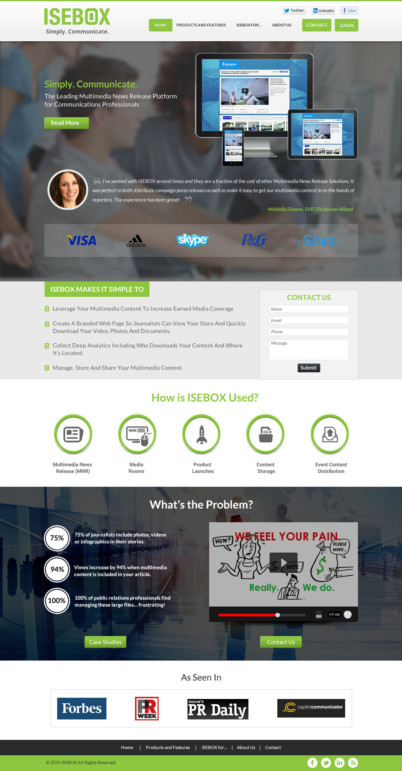 Marketing Software Home Page Design - Software