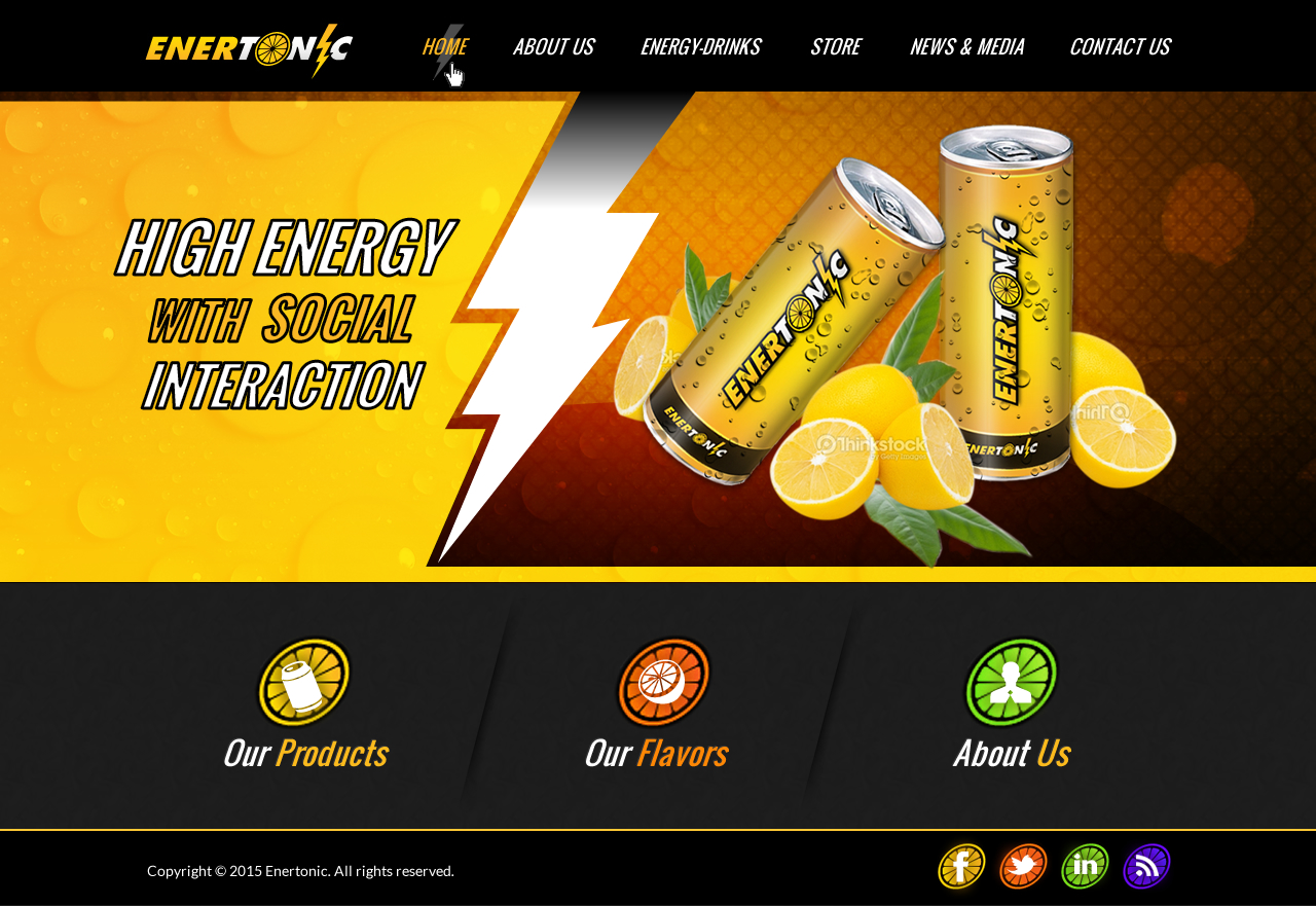 Logo for energy drink and tonic water combination - Beverages