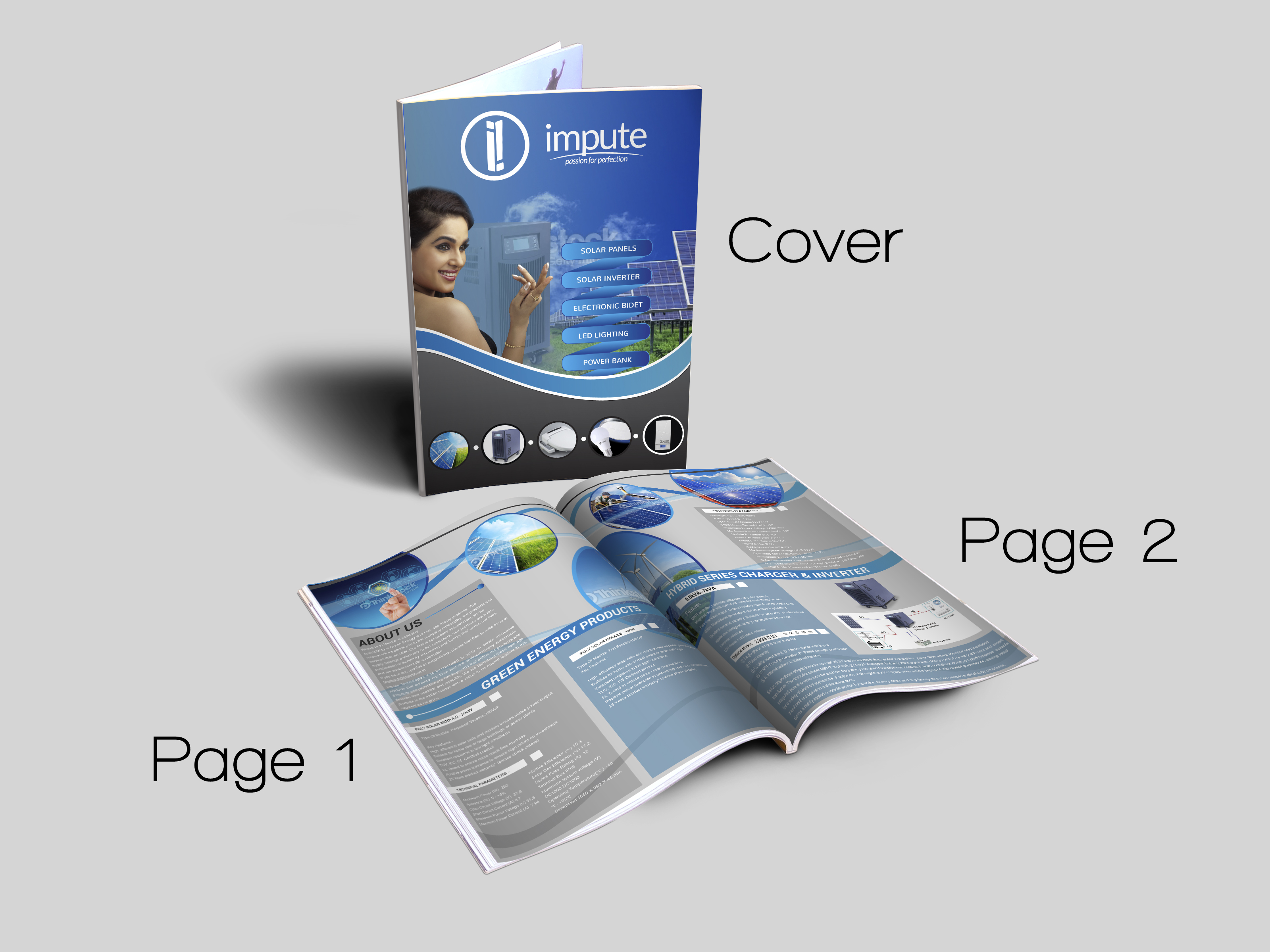 Brochure for a high tech company - Electronics