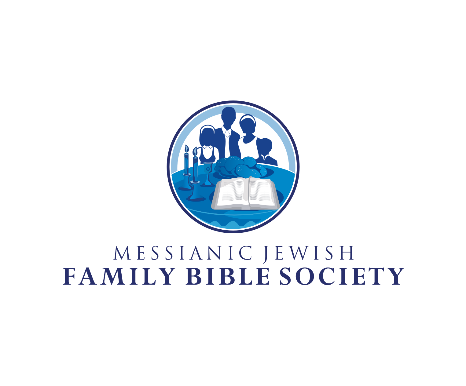 Logo for the Messianic Jewish Family Bible Society - Religion and Spirituality Logo