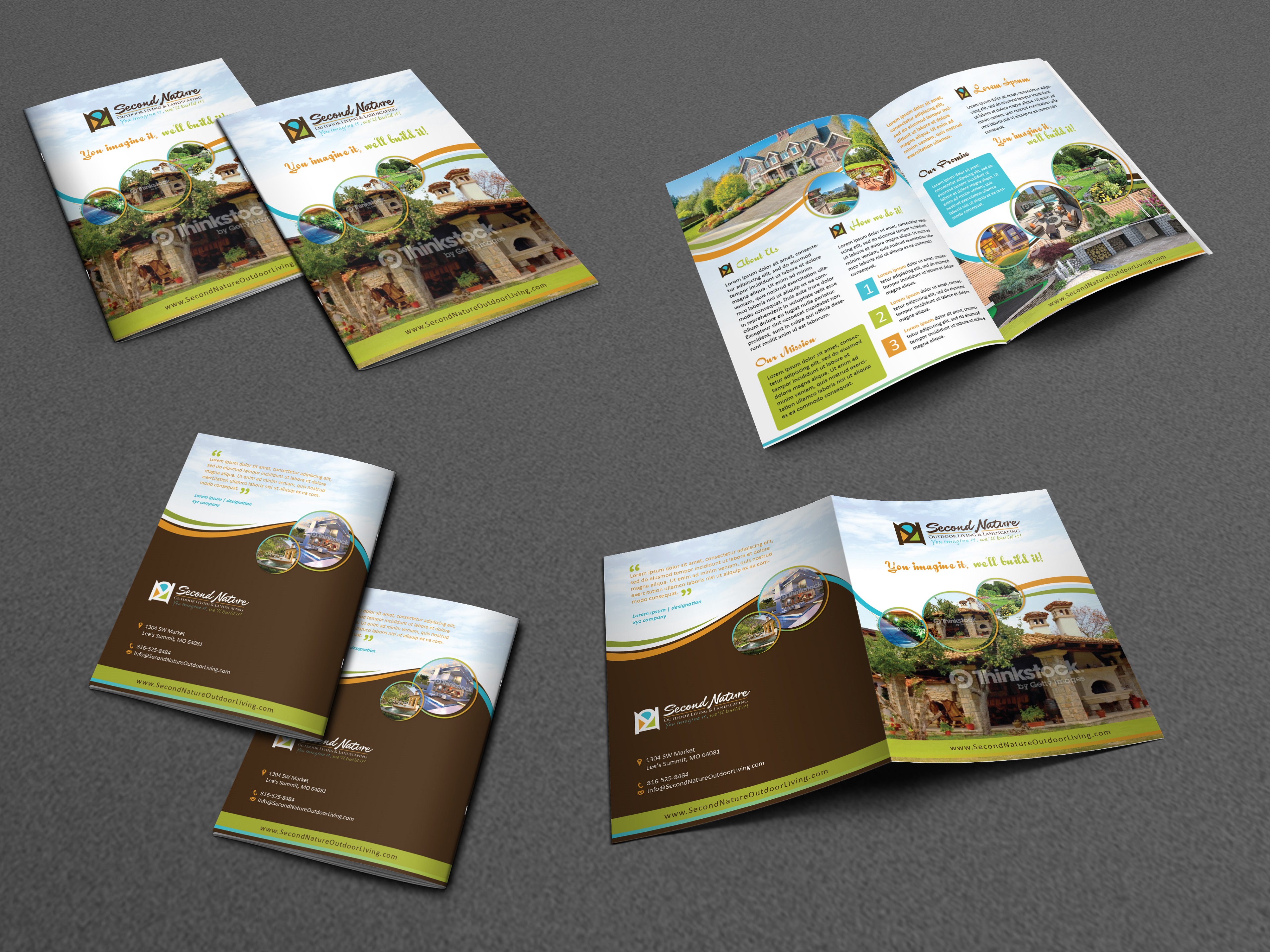Brochure for an Outdoor Living and Landscaping Company - Home and Garden