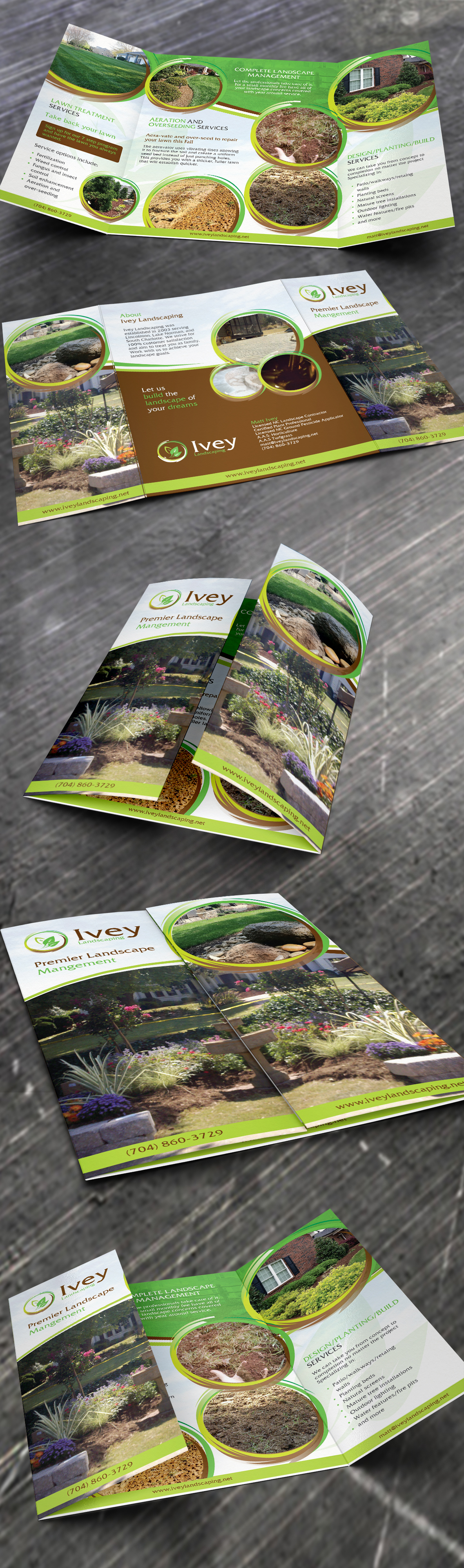 5 page brochure design and updated logo for Landscape Business - Construction