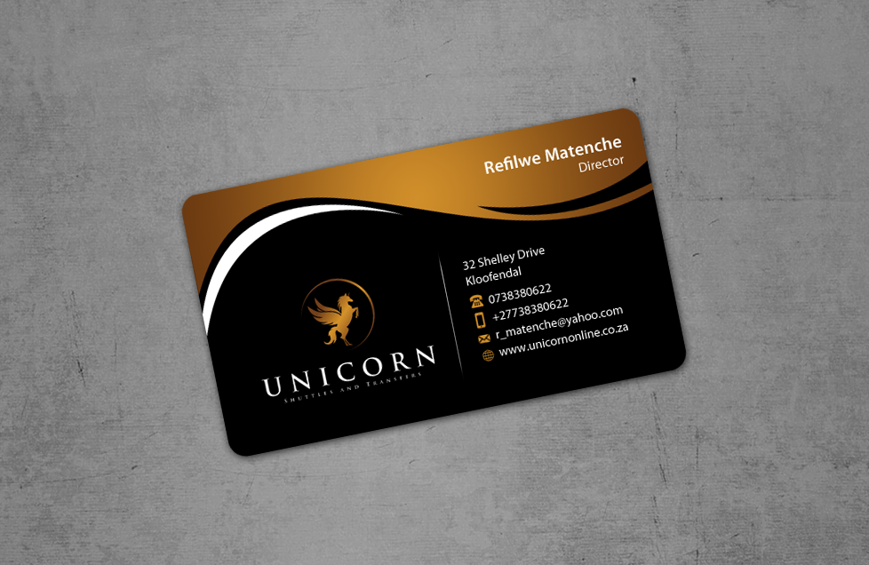 Stationery design for Shuttles and Transfers company - UNICORN - Transportation