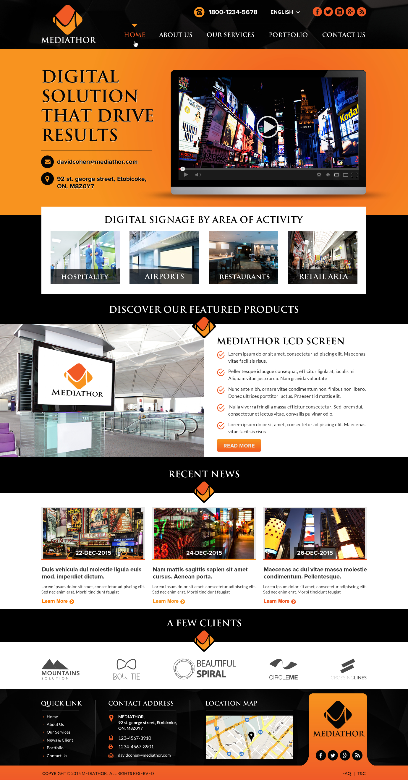 Concept web design - Marketing