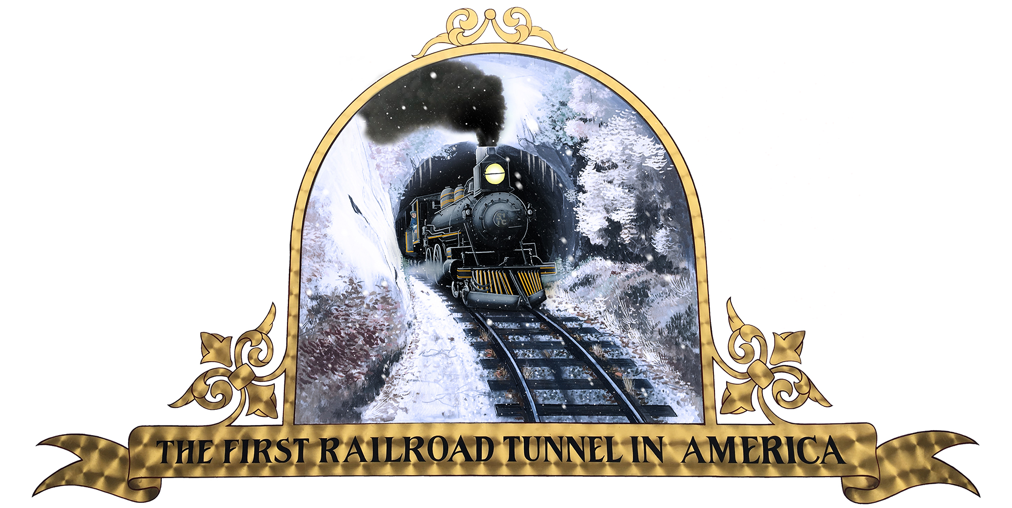 Update to railroad tunnel mural from current Fall scene to a winter scene - Government