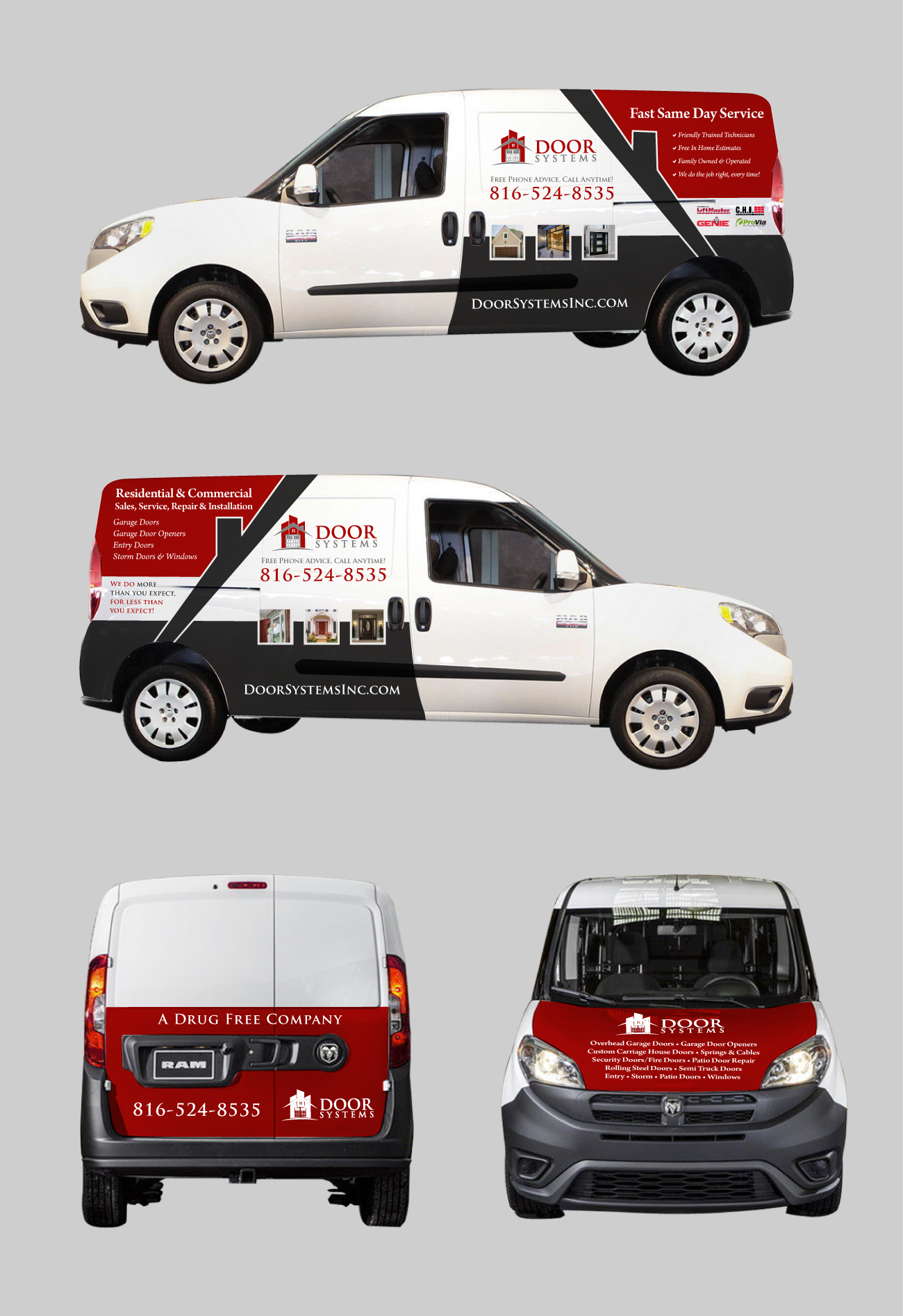 1/2 Wrap for a Garage Door Company - Home and Garden