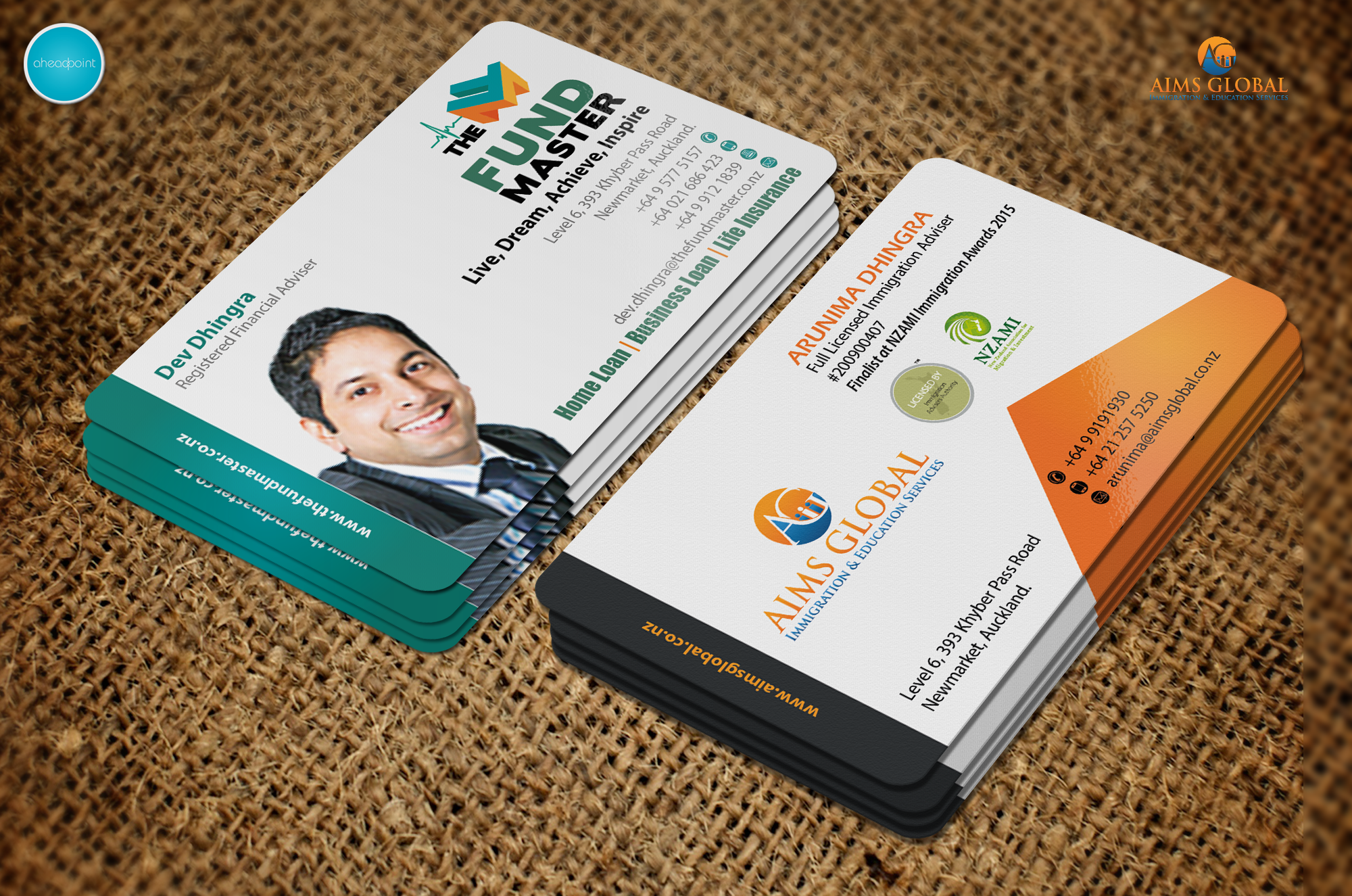 Business Card, Letterhead, Client Testimonial , Dockets for an Immigration & Education Consultant - Consulting