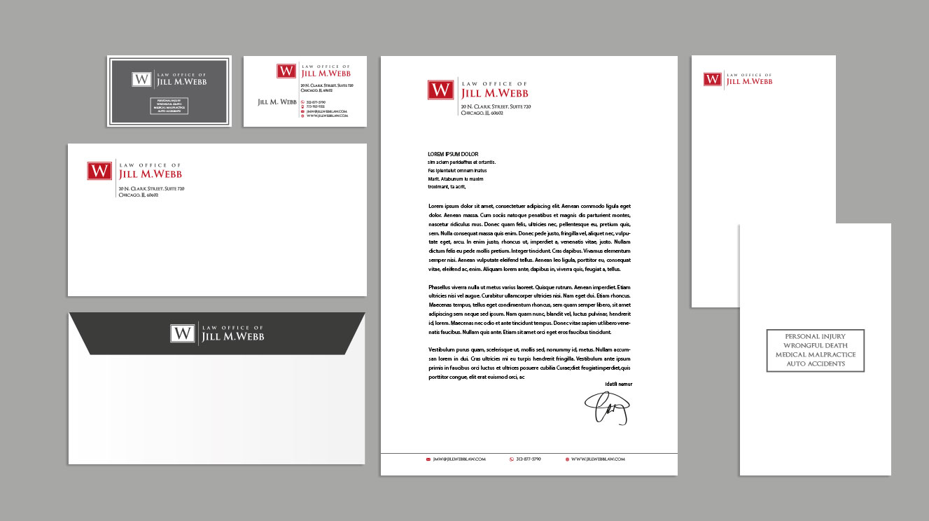 bold, classy, clean design for legal stationary and business cards - more modern than traditional - Law