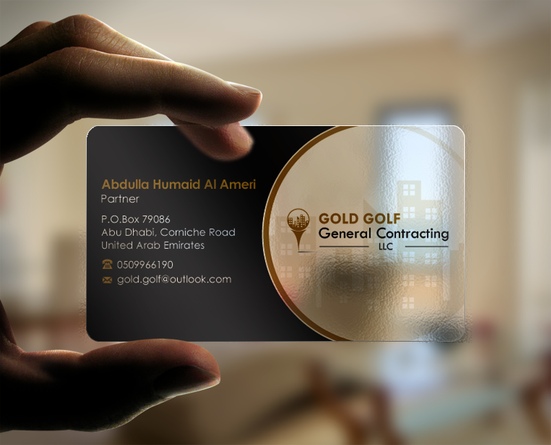 Business Card and Stationary for Gold Golf General Contracting & Maintenance L.L.C - Construction