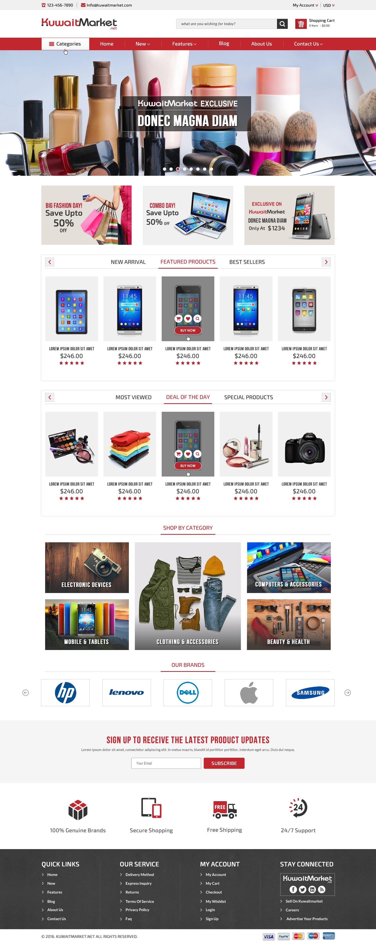 Full Desgin Webstore for selling products online - Electronics