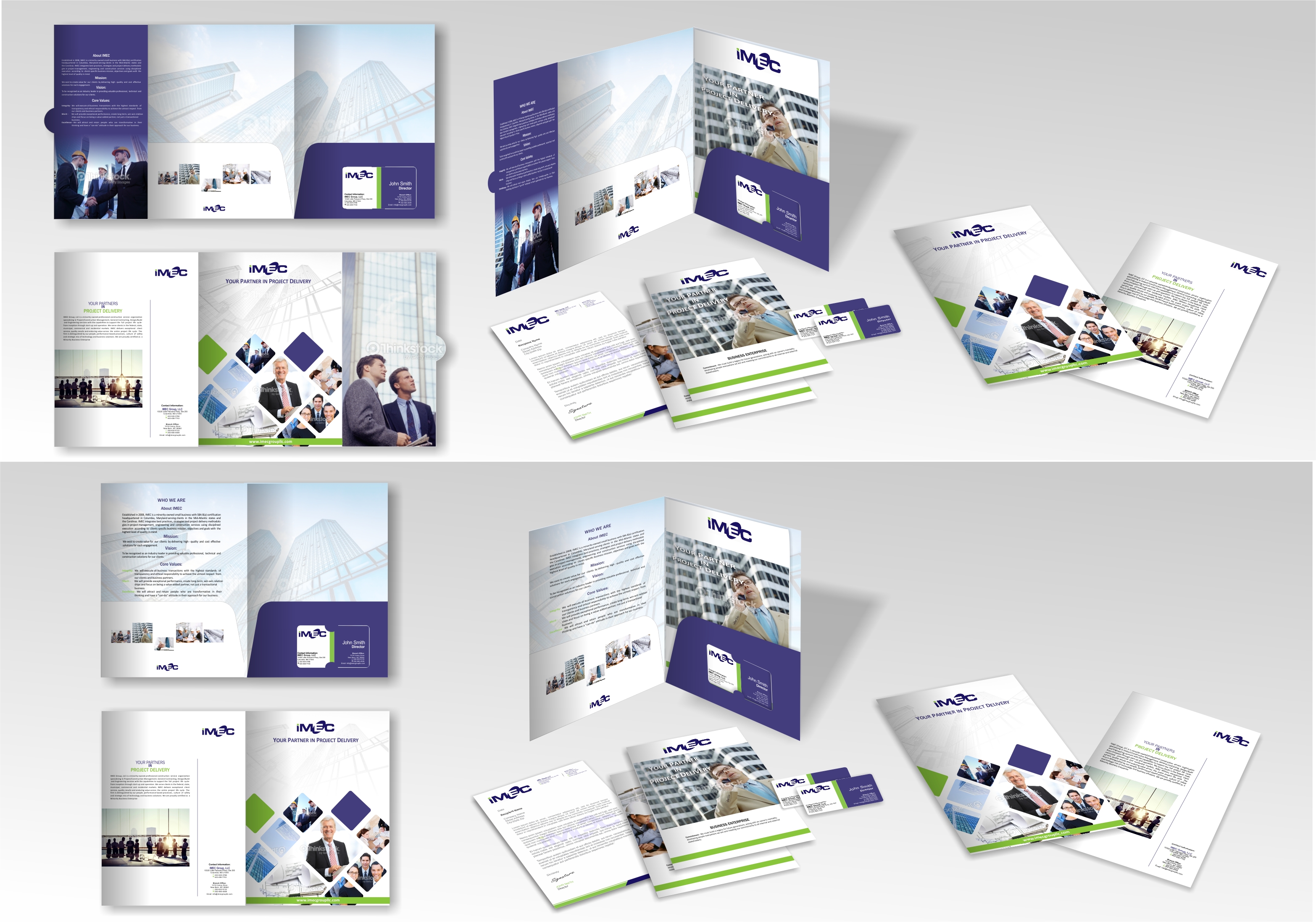 IMEC 2 pocket folder - Construction
